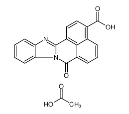 7H-​Benzimidazo[2,​1-​a]​benz[de]​isoquinoline-​3-​carboxylic acid, 7-​oxo-​, acetate (1:1) 1173022-21-3