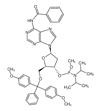 5'-O-dimethoxytrityl-6-N-benzoyldeoxyadenosine 3'-(N,N-diisopropyl-O-methyl)phosphoramidite 84416-82-0