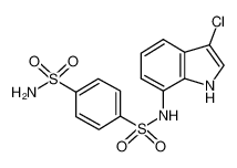 4-N-(3-chloro-1H-indol-7-yl)benzene-1,4-disulfonamide 165668-41-7