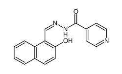 2-Hydroxy-1-naphthylaldehyde isonicotinoyl hydrazone 796-42-9