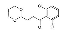 1-(2,6-dichlorophenyl)-3-(1,3-dioxan-2-yl)propan-1-one 898756-97-3