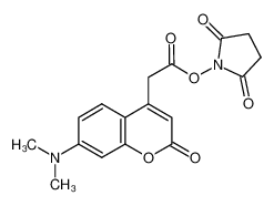 (2,5-dioxopyrrolidin-1-yl) 2-[7-(dimethylamino)-2-oxochromen-4-yl]acetate 96686-59-8