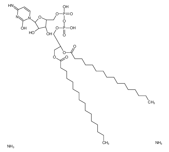 diazanium,[[(2R,3R,5R)-5-(4-amino-2-oxopyrimidin-1-yl)-3,4-dihydroxyoxolan-2-yl]methoxy-oxidophosphoryl] [(2R)-2,3-di(hexadecanoyloxy)propyl] phosphate 384835-55-6