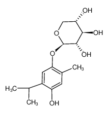 129277-54-9 spectrum, 2-isopropyl-5-methyl-p-hydroquinone-4-O-β-xylopyranoside