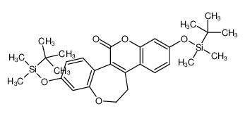 554430-43-2 2,8-bis(tert-butyldimethylsilyloxy)-11,12-dihydro-6,13-dioxabenzo[3,4]cyclohepta[1,2-a]naphthalene-5-one