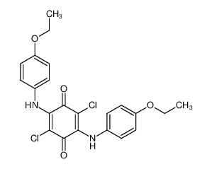 2,5-dichloro-3,6-bis-(4-ethoxy-anilino)-[1,4]benzoquinone 29027-10-9