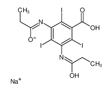 129-57-7 structure, C13H12I3N2NaO4