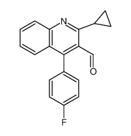 2-环丙基-4-(4-氟苯基)喹啉-3-甲醛