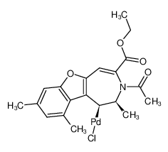 98796-40-8 structure, C20H22ClNO4Pd