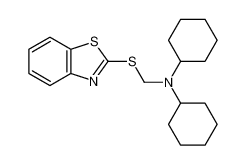 N-(1,3-benzothiazol-2-ylsulfanylmethyl)-N-cyclohexylcyclohexanamine 6323-43-9