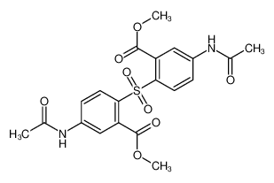 methyl 5-acetamido-2-(4-acetamido-2-methoxycarbonylphenyl)sulfonylbenzoate 35880-77-4