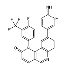 9-(6-aminopyridin-3-yl)-1-[4-fluoro-3-(trifluoromethyl)phenyl]benzo[h][1,6]naphthyridin-2-one 1223002-54-7