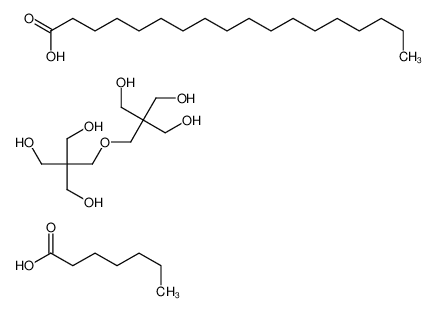heptanoic acid,2-[[3-hydroxy-2,2-bis(hydroxymethyl)propoxy]methyl]-2-(hydroxymethyl)propane-1,3-diol,octadecanoic acid 71010-83-8