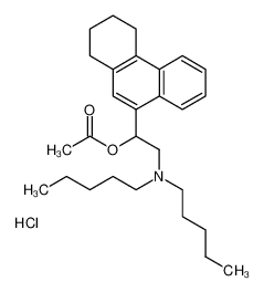 [2-(dipentylamino)-1-(1,2,3,4-tetrahydrophenanthren-9-yl)ethyl] acetate,hydrochloride 5422-14-0