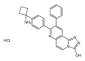 8-[4-(1-aminocyclobutyl)phenyl]-9-phenyl-2H-[1,2,4]triazolo[3,4-f][1,6]naphthyridin-3-one,hydrochloride