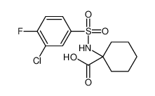 1-[(3-chloro-4-fluorophenyl)sulfonylamino]cyclohexane-1-carboxylic acid 690646-08-3