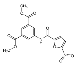 dimethyl 5-[(5-nitrofuran-2-carbonyl)amino]benzene-1,3-dicarboxylate 5348-81-2