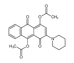 2-piperidino-4,9-diacetoxy-1,10-anthraquinone 93631-91-5