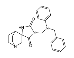 3'-[(N-benzylanilino)methyl]spiro[1-azabicyclo[2.2.2]octane-3,5'-imidazolidine]-2',4'-dione 81547-29-7