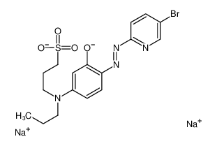 disodium,3-[4-[(5-bromopyridin-2-yl)diazenyl]-3-oxido-N-propylanilino]propane-1-sulfonate 679787-08-7