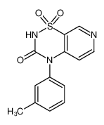 4-(3-methylphenyl)-1,1-dioxopyrido[4,3-e][1,2,4]thiadiazin-3-one 72810-61-8