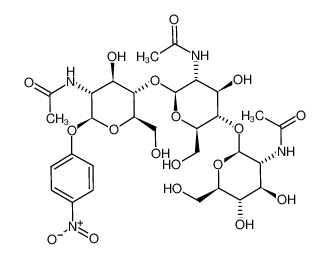 N-[2-[5-acetamido-6-[5-acetamido-4-hydroxy-2-(hydroxymethyl)-6-(4-nitrophenoxy)oxan-3-yl]oxy-4-hydroxy-2-(hydroxymethyl)oxan-3-yl]oxy-4,5-dihydroxy-6-(hydroxymethyl)oxan-3-yl]acetamide 7699-38-9