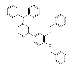 4-benzhydryl-2-(3,4-bis(benzyloxy)phenyl)morpholine 100112-52-5