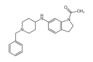 1-[6-[(1-benzylpiperidin-4-yl)amino]-2,3-dihydroindol-1-yl]ethanone 396682-63-6