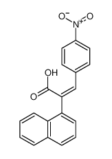 2-naphthalen-1-yl-3-(4-nitrophenyl)prop-2-enoic acid 21970-45-6