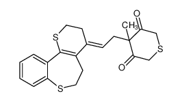 105266-25-9 structure, C21H22O2S3