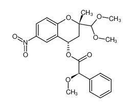 380912-51-6 spectrum, (2S,4S)-3,4-dihydro-2-dimethoxymethyl-4-(R-(-)-α-methoxyphenylacetoxy)-2-methyl-6-nitro-2H-1-benzopyran