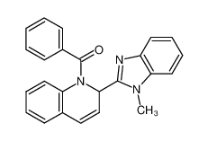 106011-95-4 1-methyl-1-(1-benzoyl-1,2-dihydro-2-quinolyl)benzimidazole