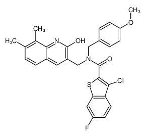 579451-53-9 structure, C29H24ClFN2O3S