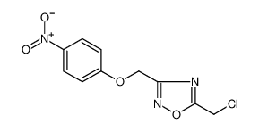 5-(CHLOROMETHYL)-3-[(4-NITROPHENOXY)METHYL]-1,2,4-OXADIAZOLE 306936-72-1