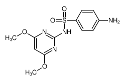 4-amino-N-(4,6-dimethoxypyrimidin-2-yl)benzenesulfonamide 155-91-9