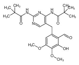 N-[4-(2,2-dimethyl-propionylamino)-5-(2-formyl-3-hydroxy-4,5-dimethoxy-benzyl)-pyrimidin-2-yl]-2,2-dimethyl-propionamide 905928-96-3