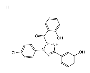 [3-(4-chlorophenyl)-5-(3-hydroxyphenyl)-1H-tetrazol-1-ium-2-yl]-(2-hydroxyphenyl)methanone,iodide