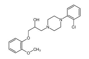 4-(2-氯苯基)-a-[(2-甲氧基苯氧基)甲基]-1-哌嗪乙醇