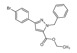 ethyl 2-benzyl-5-(4-bromophenyl)pyrazole-3-carboxylate 948293-14-9