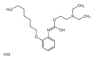 2-二乙基氨基乙基N-(2-庚氧基苯基)氨基甲酸酯盐酸盐