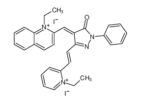 120260-53-9 structure, C30H28I2N4O