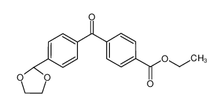 乙基4-[4-(1,3-二氧戊环-2-基)苯甲酰基]苯甲酸酯