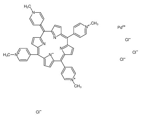 {4,4',4'',4'''-(5,10,15,20-Porphyrintetrayl-κ<sup>2</sup>N<sup>21</sup>,N<sup>23</sup>)tetrakis[1-methylpyridiniumato(2-)]}palladium(4+) tetrachloride 110314-07-3