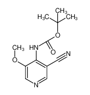 tert-butyl N-(3-cyano-5-methoxypyridin-4-yl)carbamate 1138444-19-5