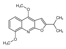 95687-64-2 spectrum, 2-isopropyl-4,8-dimethoxyfuro[2,3-b]quinoline