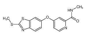 N-methyl-4-((2-(methylthio)benzo[d]thiazol-6-yl)oxy)picolinamide