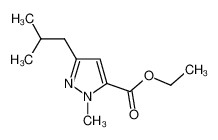 ethyl 2-methyl-5-(2-methylpropyl)pyrazole-3-carboxylate 133261-09-3