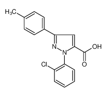 1-(2-CHLOROPHENYL)-3-P-TOLYL-1H-PYRAZOLE-5-CARBOXYLIC ACID 618102-25-3