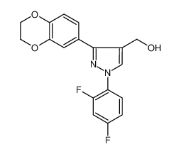 (1-(2,4-DIFLUOROPHENYL)-3-(2,3-DIHYDROBENZO[B][1,4]DIOXIN-7-YL)-1H-PYRAZOL-4-YL)METHANOL