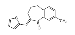 259536-47-5 3-Methyl-6-[1-thiophen-2-yl-meth-(E)-ylidene]-6,7,8,9-tetrahydro-benzocyclohepten-5-one